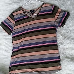 Striped soft tee